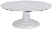 Revolving Cake Decorating Stand, Aluminum Turntable and Cast Iron Base with Non-