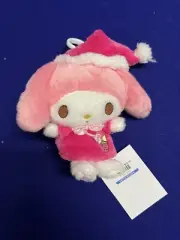 Sanrio My Melody Fluffy Pajama Plush Mascot Clip On New 2023