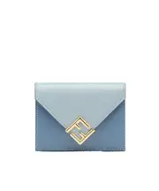 Light blue leather wallet One size light blue