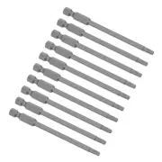 10pcs T20 Magnetic Torx Screwdriver Bit 75mm Long Magnet 6 Point Tamper Proof