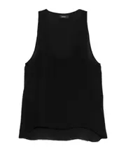 silk tank top L black