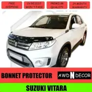 Bonnet Protector suits Suzuki Vitara 2005-2014 Tinted Black Stone Chip Guard