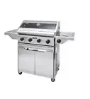 Jumbuck Astro 4 Burner BBQ - with LED control knobs & huge glass viewing window