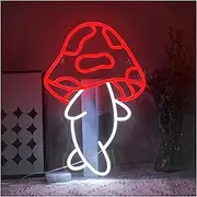Sign Lamp Mushroom Neon Sign USB Powered Dimmable Lights Signs For Shop Recreation Room Party Wall Decoration 28.7cm×42cm