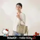 Hello Kitty x Kiiwi O! 聯名款．[兩用升級款]極輕量尼龍隔層托特包 POLLY 復古奶茶