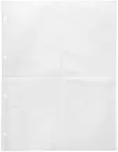 Photo Album Refill Sheets A4 20 Sheets for 4 Ring Binder Archival Photo Refillable Page Inserts Protectors Clear Postcard Pages Photo Pockets