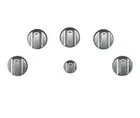 Café - Control Knob for Electric Cooktops - Brushed Stainless. SKU 02425-47