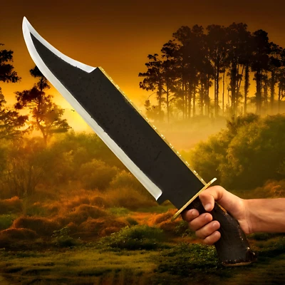 New Custom Handmade 1095 Steel Rambo Bowie Knife | Antler Stag Horn Handle