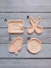Sewing Machine Cookie Cutter & Embosser Fondant Cutter Set 2pce birthday