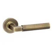 Alexander and Wilks Plain Hurricane Door Lever on Round Rose