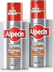 2x Alpecin Tuning Shampoo - Maintain Dark Hair - Thicker & Stronger Hair 200ml