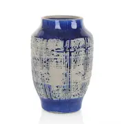 Rustic & Glaze Blue Ceramic Vase