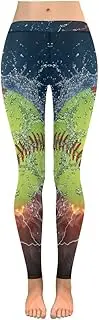[Artsadd] Custom Baseball Stretchy Capri Leggings Skinny Pants For Yoga Running Pilates Gym(2XS-5XL)