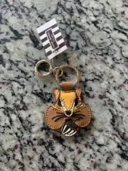 Henri Bendel Leather Chi Chi Chipmunk Keyfob Nwt