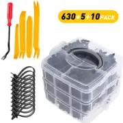 Plastic 645Pcs Fastener Fender Rivets Bumper Push Clips With Pin Remover Tool US (for: Subaru)