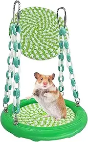 Parrot Swing,Bird Parakeet Climbing Hammock Toy - Sleep Perch Toy with Woven Mat Climbing Animal Nest for Peony, Lizards & Indoor