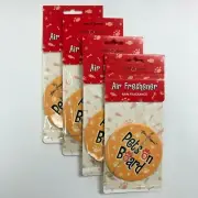 LOT OF (4) Hanging Car Air Freshener Pets on Board, Rain Fragrance Closet Home