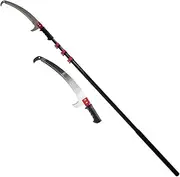 Telescopic Pole Saw Long Reach Pruning Saws 7.2m/24ft, Extendable Gardening Tool Tree Pruner Saw for Pruning and Trimming Branches Leaves