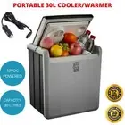 30L Portable Car Fridge 12V Cooler Warmer Camping Caravan Boat Brass Monkey New