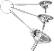 Funnels for Filling Bottles Oil Funnel Canning Funnel Stainless Steel Funnel Kitchen Funnel Metal Funnel Small Funnel Silver Funnel Food Funnel Funnel Set Water Bottle Funnel Kitchen Cooking Funnel