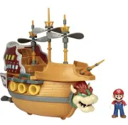 Nintendo Super Mario Deluxe Bowser's Air Ship Playset w/ Mario Action Figure
