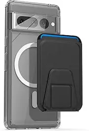 [ENCASED] Magnetic Wallet Designed for Google Pixel 7 Pro Case with Card Holder (Compatible with MagSafe) Clear