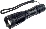 BlueFire 1200 Lumen Handheld Flashlight LED Camping Torch Adjustable Focus Zoom Tactical Flashlight for Outdoor Sports, Emergencies, Hurricanes, Outages