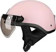 Motorcycle Helmet Half Cover Moped Helmet Comfortable and Durable Quick Release Buckle Helmet for Adult Male Female Commuter Motocross - DOT/ECE Certified