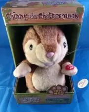 Chippy Chattermunk Westminster Records Talks Repeats Animated Plush Chipmunk. NU