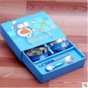 Doraemon Cartoon Child Tableware Cute Tableware Stainless Steel 2 Bowl