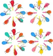 Toddmomy 100pcs Party Blowouts with Stylish Whistles Fun Balloon Shaped for Birthday Celebrations Party Accessories for Childrens Events