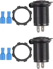 Binxind 2X Waterproof 12V Car Lighter Socket USB Charger Power Adapter Outlet SM