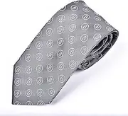[Maker V] Grey Bitcoin Necktie - Blockchain Necktie - cryptocurrency necktie - crypto gift - crypto necktie - men's bitcoin necktie - men's bitcoin gift, Brown, Adult Men's