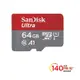 米特3C數位–SanDisk 64GB Ultra Micro SDXC A1 UHS-I 記憶卡140MB﹧s無轉卡