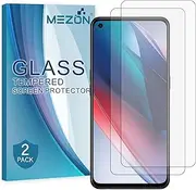 [2 Pack] MEZON Tempered Glass for OPPO Find X5 Lite – 9H HD Crystal Clear Premium Screen Protector – Case Friendly, Shock Absorption (OPPO Find X5 Lite, 9H HD)