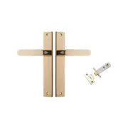 Iver Bronte Door Lever on Rectangular Backplate Passage Kit