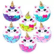 RI One Dozen 5" Unicorn Donut Plush in Assorted Colors