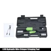 6MT & 8 Dies Hydraulic Wire Crimper Crimping Tool Battery Cable Lug Terminal New
