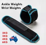 Ankle Wrist Leg Weights Straps Running Exercise Fitness Gym Strength Training