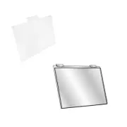 12 Pc 5-1/2''H x 7''W Clear Acrylic Slatwall Lucite Frame Retail Display Shelf