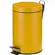 《KELA》簡約腳踏式垃圾桶(黃3L)