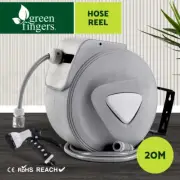 20M Retractable Water Hose Reel Garden Storage AutoRewind Spray Gun