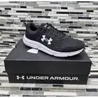 Under Armour Charged Assert 10 Black Men's Running Shoes Size 12