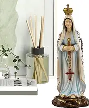 Virgin Mary Statue Outdoor - Outdoor Virgin Mary Statue - Resin Blessed Virgin Mary Mother Figure, Savior Figurine Chapel Decoration, Praying Home Decor for Home Altar Outdoor Garden