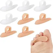 Bangbobi Hammer Toe Pads, Correctors, 4 Pairs, Silicone Toe Pads, Hammer Toe Correction Splint, Against Pain and Friction, Washable and Reusable