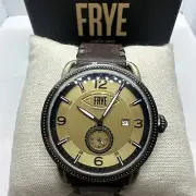 Frye Weston Date 47mm Steel Cream Dial Quartz Men Watch 245687CST