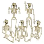5Pcs Halloween Skeleton Decorations, 16Inch Full Body Posable Joints9824