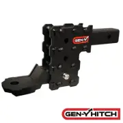 GENY PhantomX 10K 4.5" Drop 2" Solid Shank Trailer Hitch Platinum Ball 1K Tongue