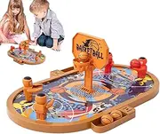 Desk Basketball Game - Desktop Basketball Game - Interactive Educational Desktop Toy with Built-in Scoreboard for Kids Teens Adults