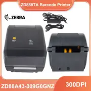 Zebra ZD888TA 300DPI Thermal Transfer Barcode Label Printer ZD88A43-309G0GNZ